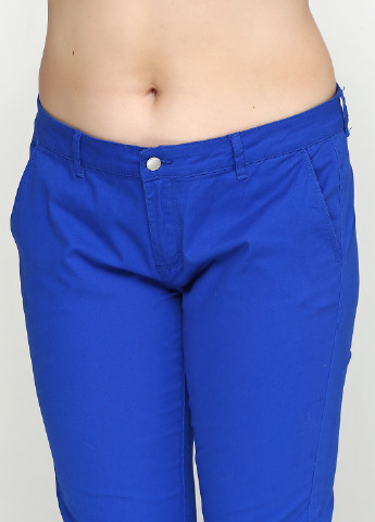 Синие кэжуал демисезонные зауженные брюки Nanka