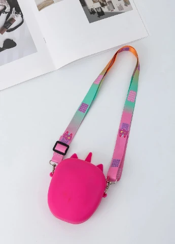 Іграшка сумка гаманець крос-боді антистрес тикалка Pop It Simple Dimple силіконова 14х4х12 см (473574-Prob) Unbranded (255302468)