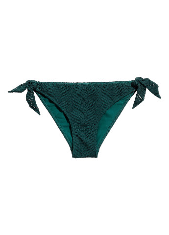 Темно-зеленые купальные трусики-плавки H&M