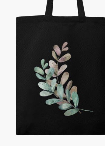 Еко сумка шоппер черная Экология (Ecology) на молнии (9227-1332-BKZ) MobiPrint (236265462)