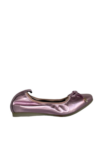 Женские балетки Bigioni | лиловые однотонные бант натуральный велюр (294942092)