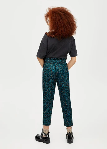 Штани,зелений в візерунки, Pull & Bear (256788319)