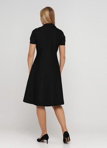 Черное кэжуал платье рубашка Ralph Lauren однотонное