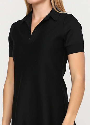 Черное кэжуал платье рубашка Ralph Lauren однотонное