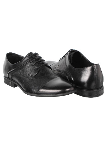 Черные мужские классические туфли 197205 Cosottinni на шнурках