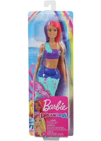 Лялька-русалка Barbie Dreamtopia Mermaid Барбі Дрімтопія з бірюзово-блакитним волоссям (GJK09) Mattel (255665517)