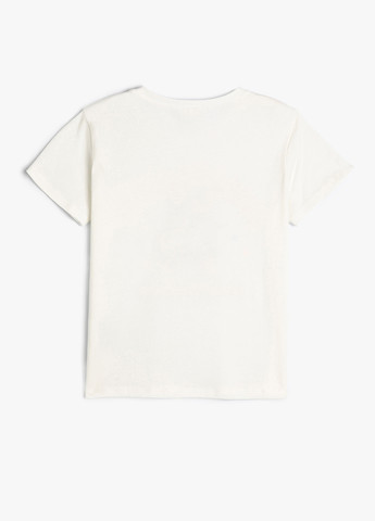 Белая летняя футболка KOTON