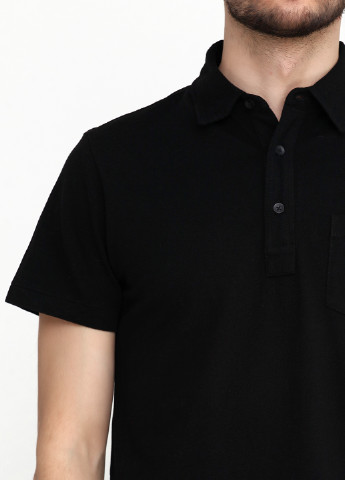 Черная футболка-поло для мужчин Ralph Lauren однотонная