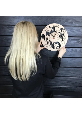Годинник на стіну в дитячу кімнату «Веселий Мікки Маус» 7Arts (253566712)