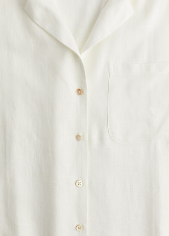 Кремовая кэжуал рубашка однотонная H&M