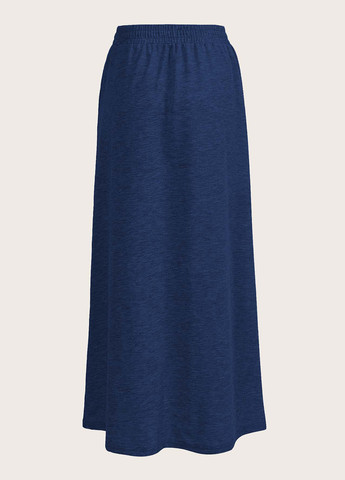 Темно-синяя кэжуал меланж юбка SHEIN а-силуэта (трапеция)
