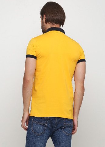 Желтая футболка-поло для мужчин Golf с рисунком