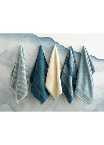 English Home полотенце для лица, 50х70 см меланж синий производство - Турция
