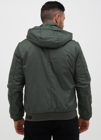 Серо-зеленая демисезонная куртка Trend Collection