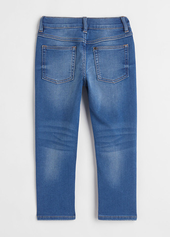 Синие демисезонные зауженные джинсы H&M