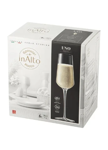 Набор из 6 бокалов для шампанского Inalto Uno Flute Bormioli Rocco (254453893)