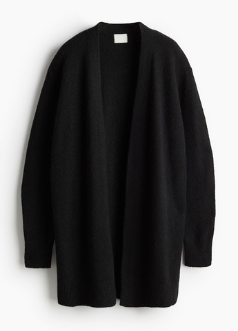 Черный зимний кардиган H&M