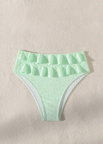 Мятные купальные трусики-плавки однотонные SHEIN