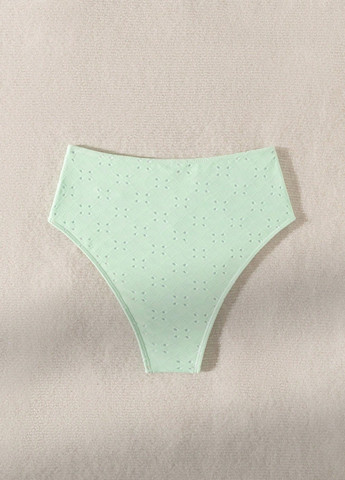 Мятные купальные трусики-плавки однотонные SHEIN