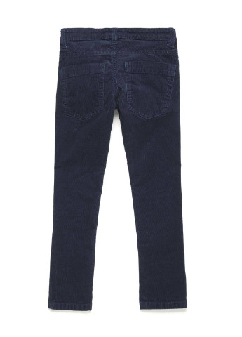 Темно-синие кэжуал демисезонные брюки прямые United Colors of Benetton