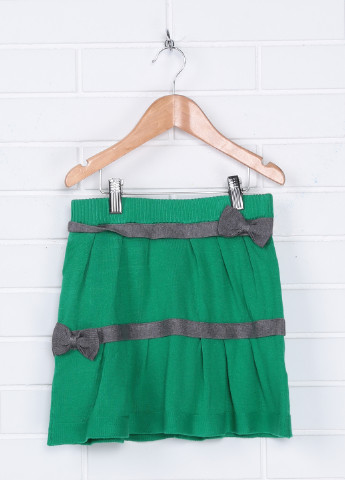 Зеленая кэжуал однотонная юбка Gaialuna клешированная