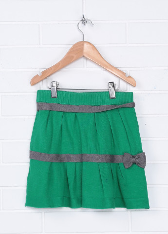 Зеленая кэжуал однотонная юбка Gaialuna клешированная