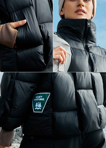 Черная демисезонная куртка SHEIN