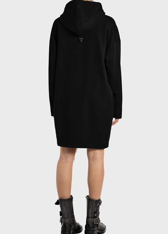 Чорна кежуал сукня сукня-худі Replay з написами