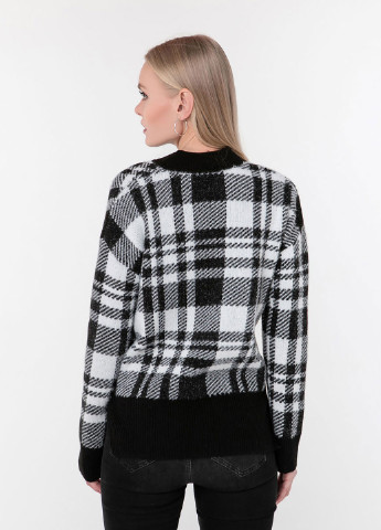 Черно-белый демисезонный пуловер пуловер Sewel