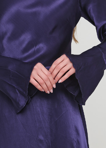 Індиго кежуал сукня з відкритою спиною H&M однотонна