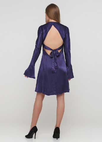 Індиго кежуал сукня з відкритою спиною H&M однотонна
