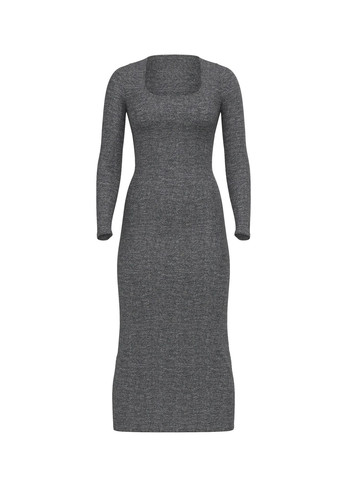 Серое домашнее, кэжуал платье платье-водолазка Victoria's Secret меланжевое