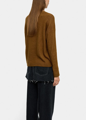 Коричневый демисезонный свитер пуловер Parfois