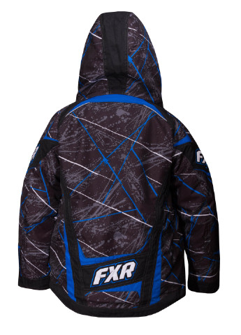 Серо-синяя зимняя куртка лыжная FXR