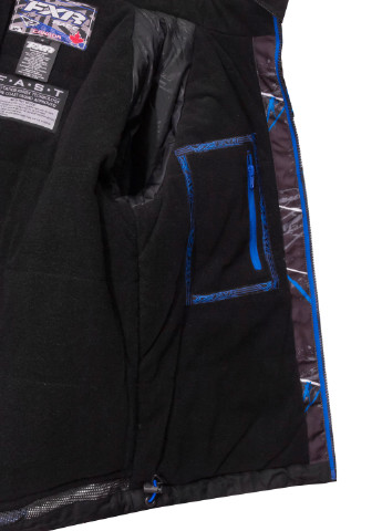 Серо-синяя зимняя куртка лыжная FXR