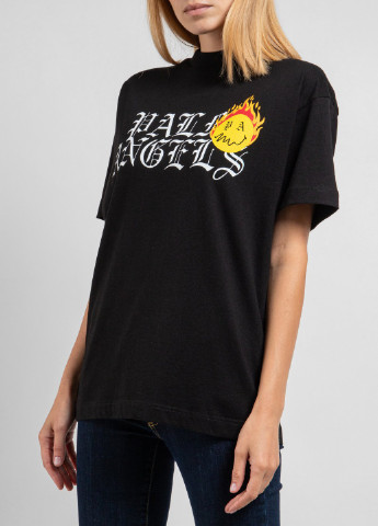 Чорна всесезон чорна футболка з логотипом Palm Angels
