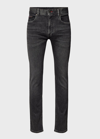 Черные демисезонные слим джинсы Tommy Hilfiger