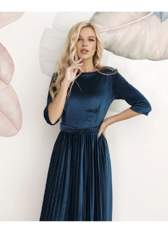 Зеленое повседневный платье 12248 s черный ISSA PLUS однотонное