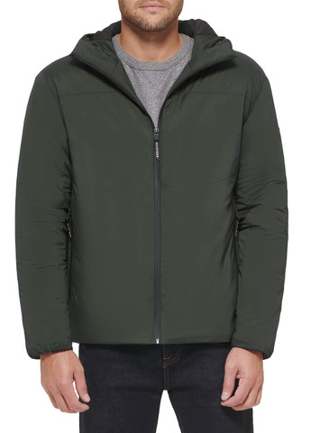 Темно-зеленая демисезонная куртка Tommy Hilfiger