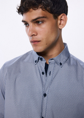 Цветная классическая, кэжуал рубашка с геометрическим узором Springfield