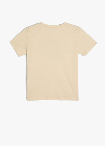 Бежева літня футболка KOTON