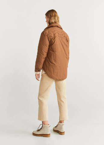 Светло-коричневая демисезонная куртка Mango