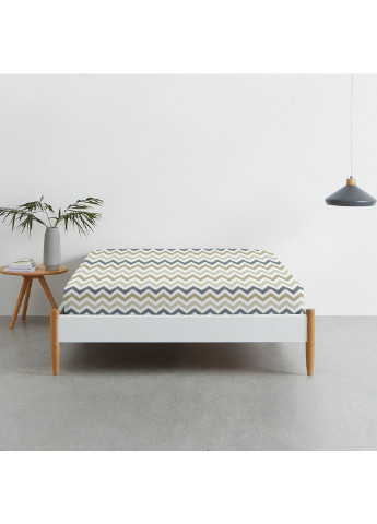 Простирадло на гумці 90х200х20 ZIGZAG GREY BEIGE Cosas ZigGreyBeige_90х200х20 (250319067)