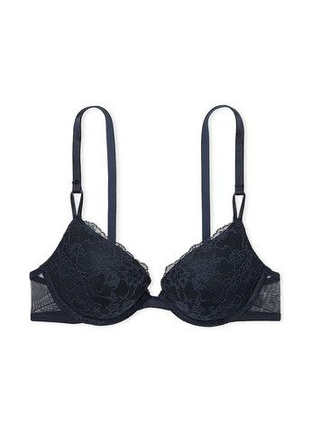 Темно-синий демисезонный комплект (бюстгальтер, трусики) Victoria's Secret