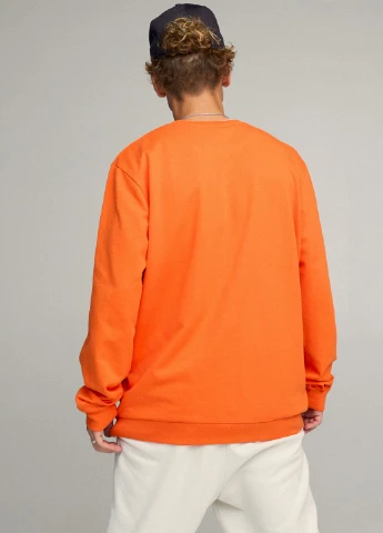 Помаранчевий світшот чоловічий oversize /no flis/ YAPPI (252258966)
