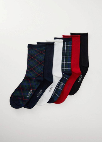 Комбіновані шкарпетки (6 пар) Ralph Lauren геометричні (333008533)