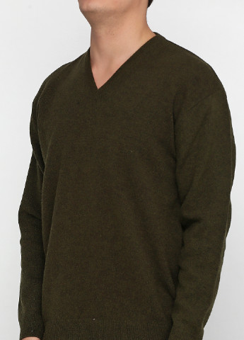 Оливковый демисезонный пуловер пуловер LENART