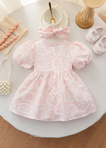 Рожева комплект (плаття, пов'язка) SHEIN (366512560)