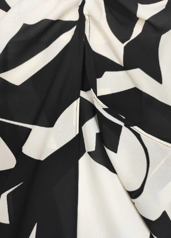 Черно-белая кэжуал с абстрактным узором юбка Primark