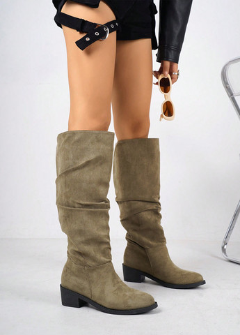 Осенние ботильоны SHEIN с драпировкой